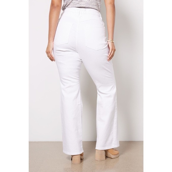 Good American Good Classic Boot Jeans High Rise Stretch Denim White NWT 6 / 28 - Picture 2 of 14